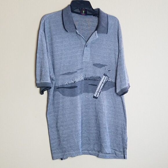 Celebrity Sport Golf Print Polo - Picture 1 of 8